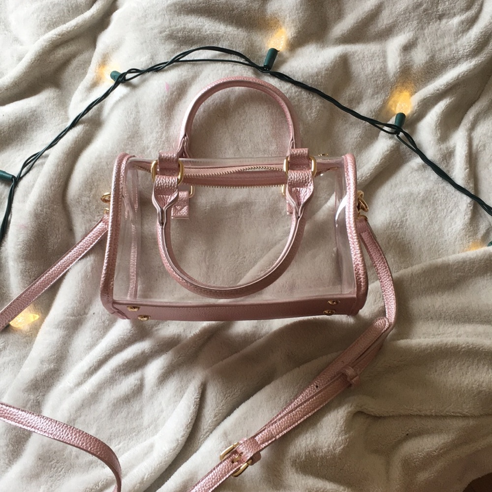 Translucent pink purse